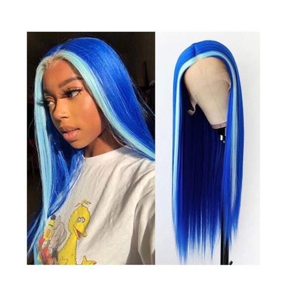 Highlight Blue WigBaby Blue Hair Wig